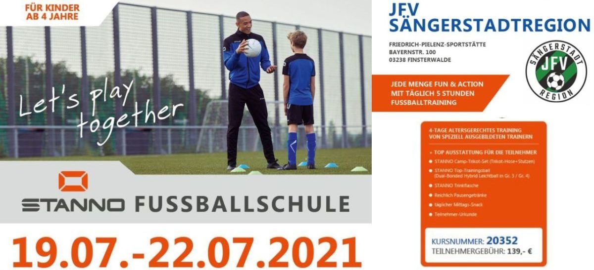 Soccer-Camp 2021 mit STANNO-Fussballschule